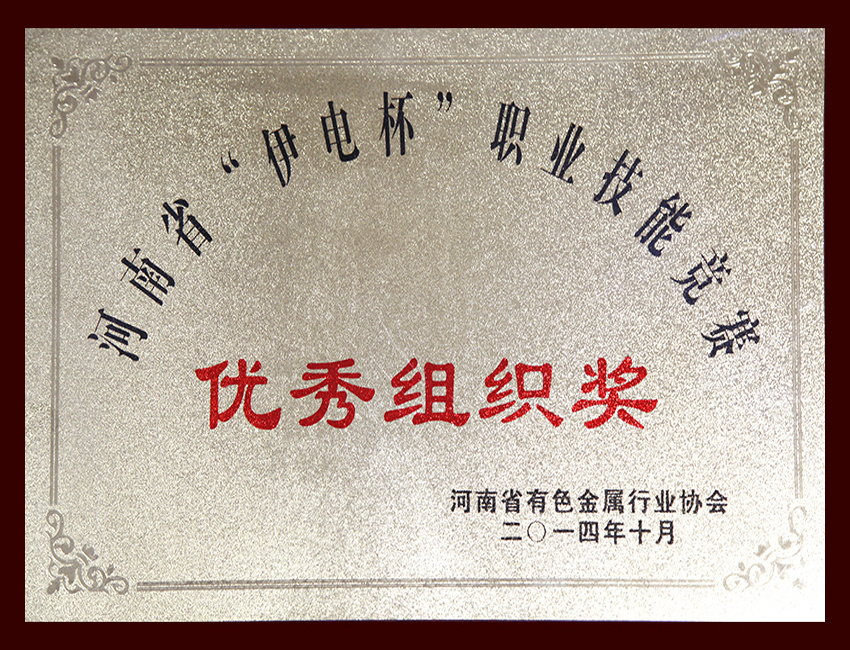 河南省“5858体育杯”职业技能竞赛优秀组织奖