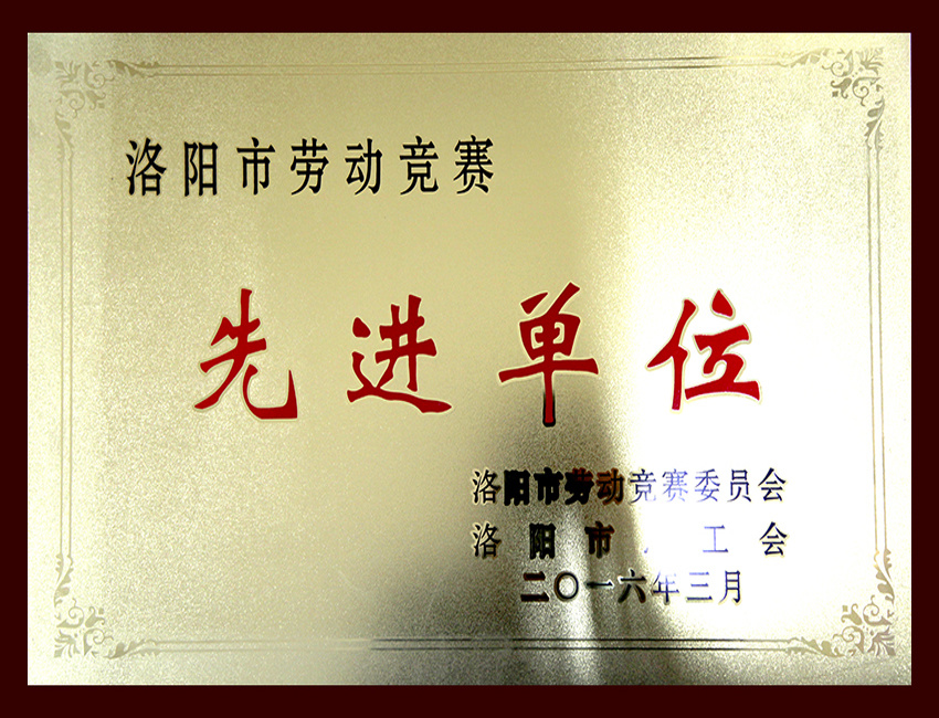 洛阳市劳动竞赛先进单位